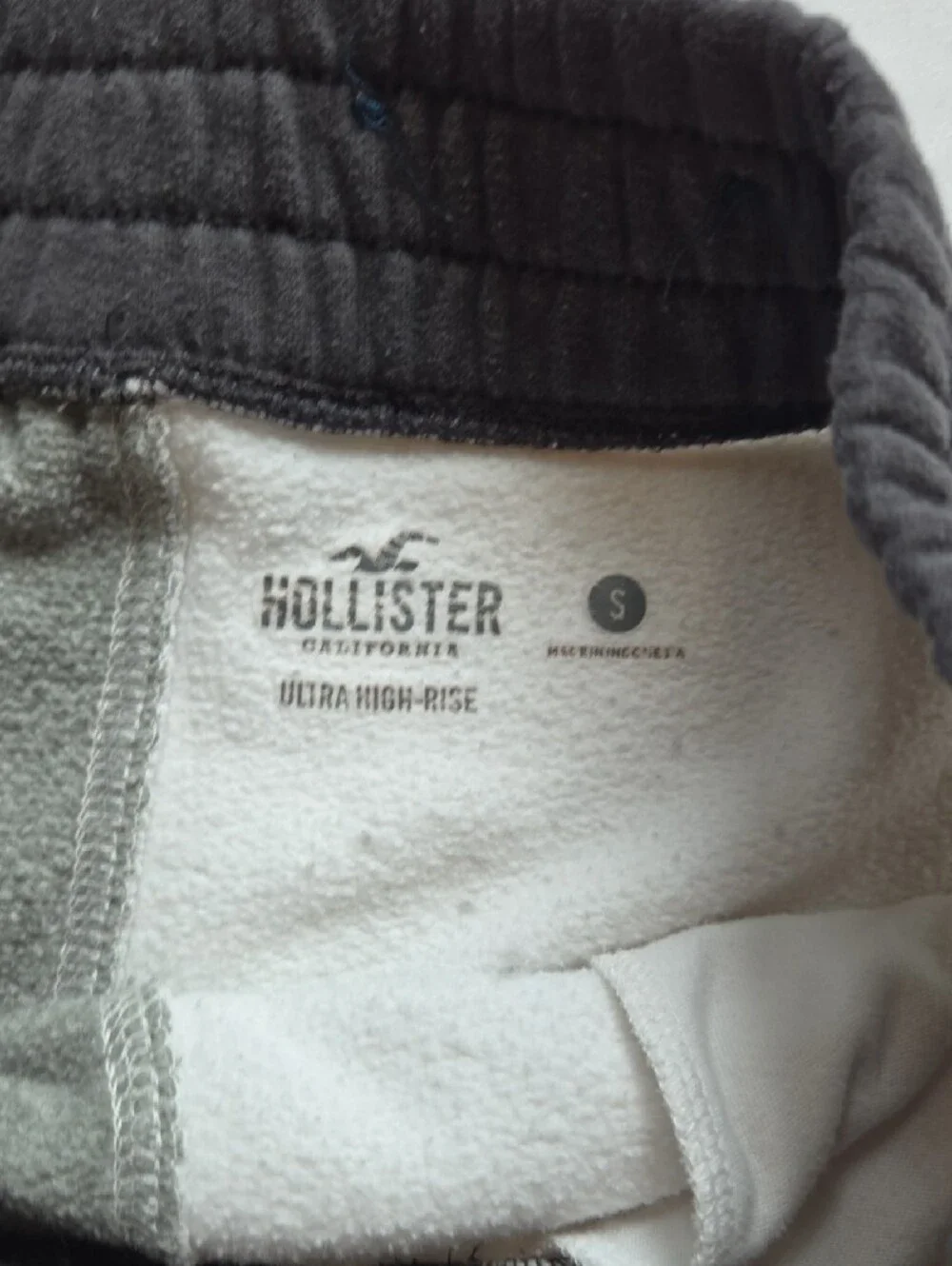 Hollister Two-Tone Gray and White Cozy Shorts